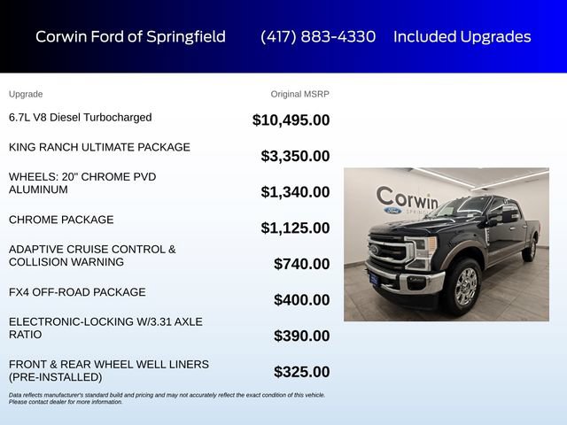 Certified 2020 Ford F250 King Ranch w/ King Ranch Ultimate Package AWD/4WD image 6