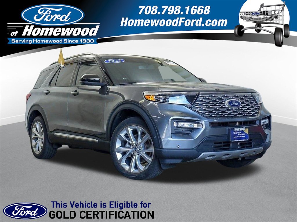 Certified 2022 Ford Explorer Platinum w/ Equipment Group 601A