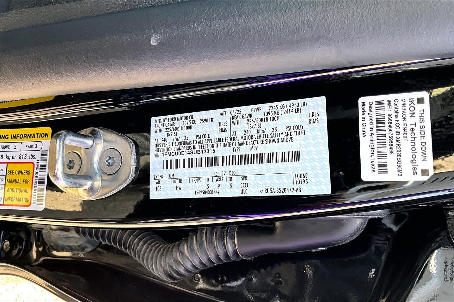 Certified 2025 Ford Escape SE FWD image 67