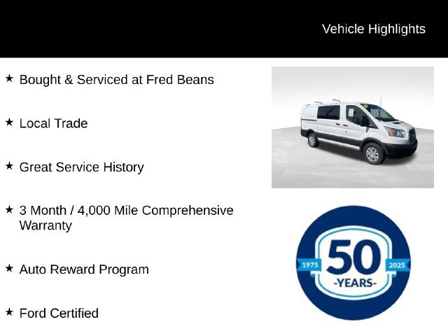 Certified 2018 Ford Transit 250 130 Low Roof w/ Exterior Upgrade Package RWD image 7