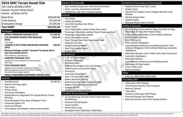 Used 2024 GMC Terrain Denali w/ Denali Premium Package image 40