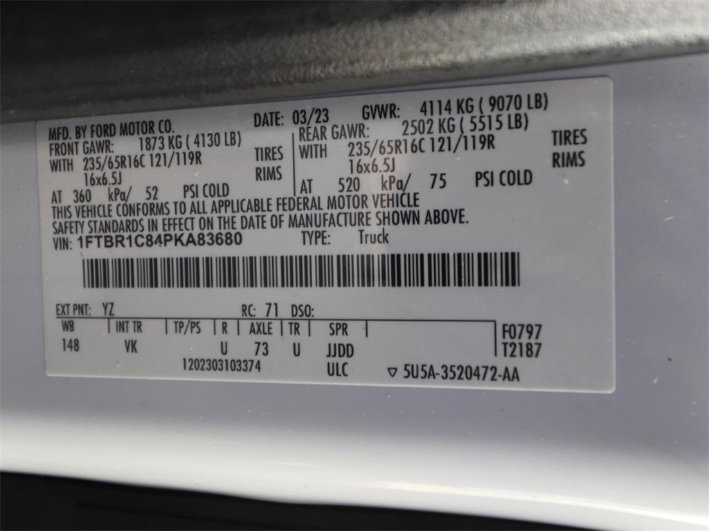 Certified 2023 Ford Transit 250 Base w/ Load Area Protection Package image 22