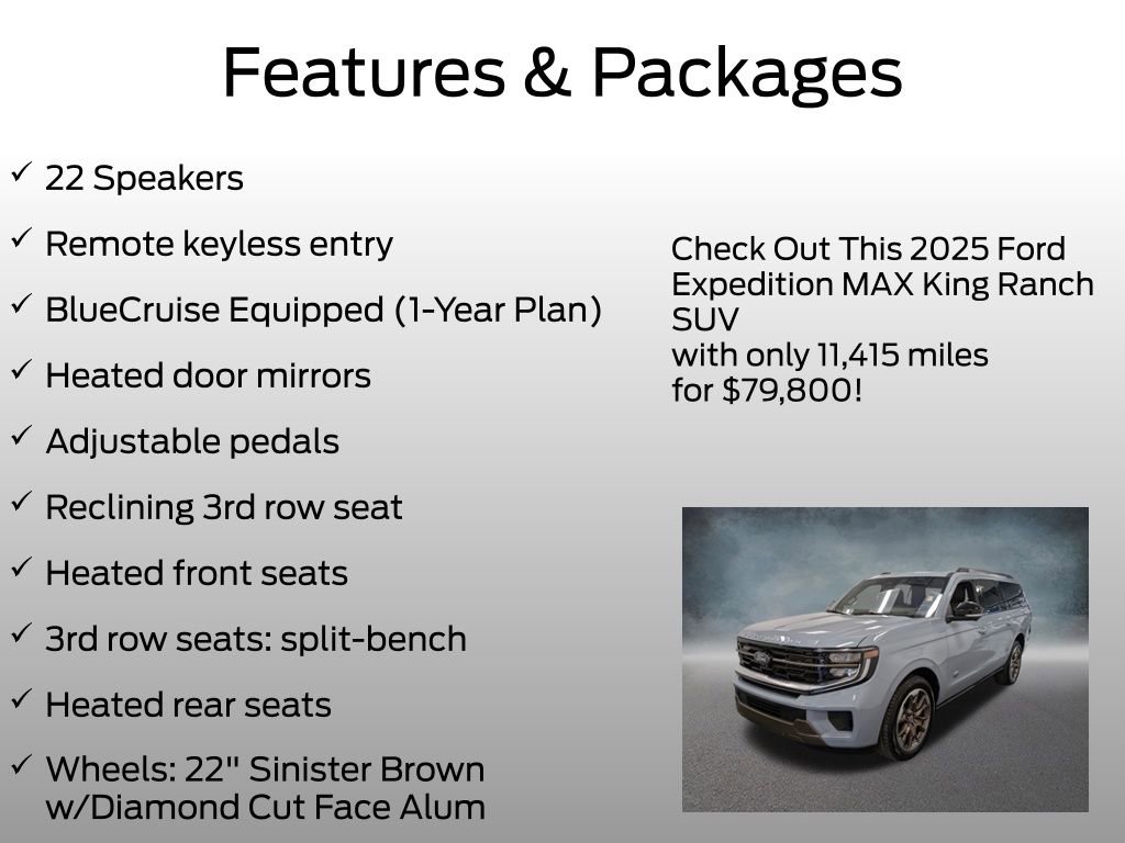 Certified 2025 Ford Expedition Max King Ranch AWD/4WD image 8