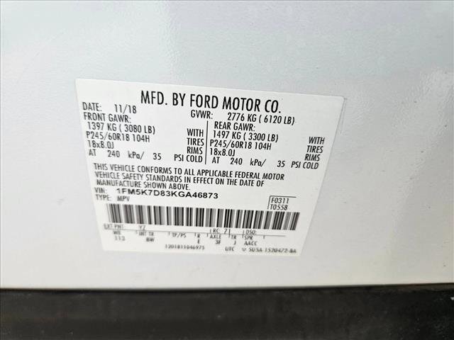 Certified 2019 Ford Explorer XLT w/ Equipment Group 201A image 19