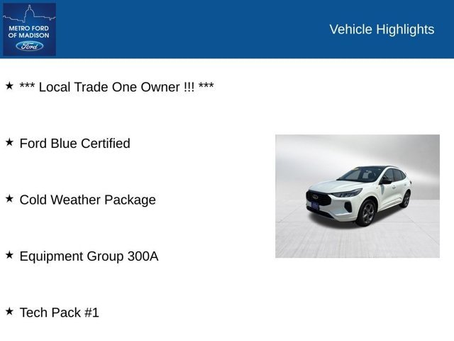 Certified 2024 Ford Escape ST-Line w/ Tech Pack #1 AWD/4WD image 2