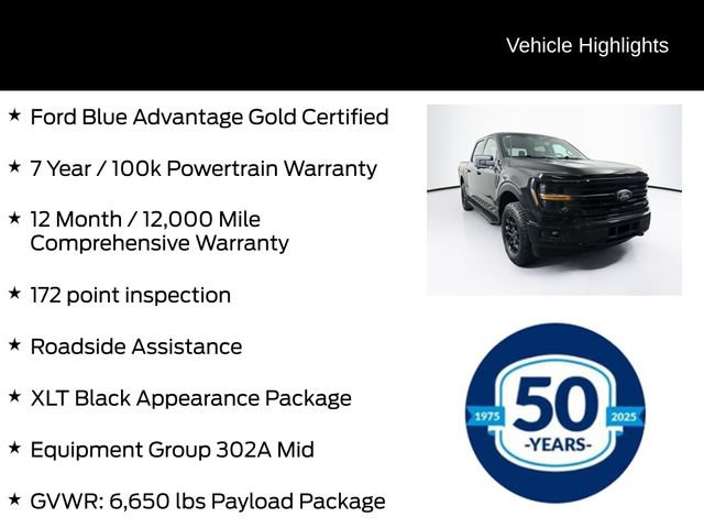 Certified 2024 Ford F150 XLT w/ Equipment Group 302A MID AWD/4WD image 6