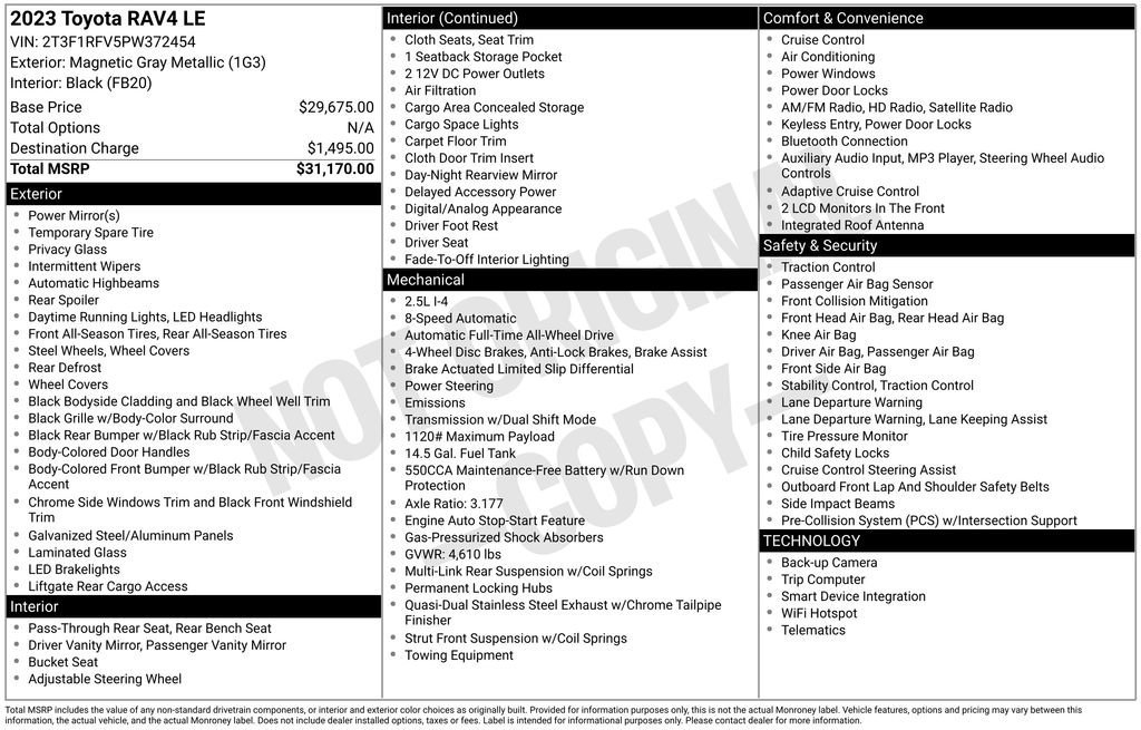 Used 2023 Toyota RAV4 LE image 7