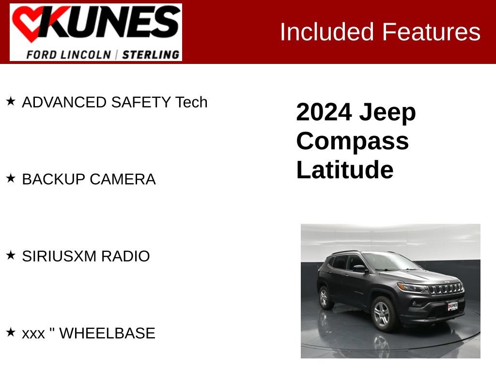 Used 2024 Jeep Compass Latitude AWD/4WD image 2