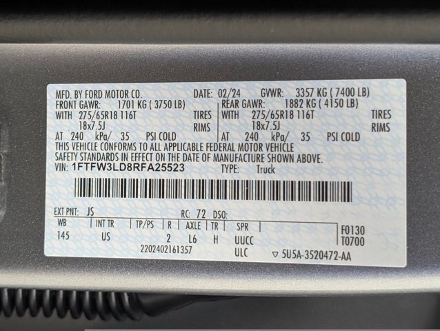Certified 2024 Ford F150 XLT w/ Mobile Office Package AWD/4WD image 29