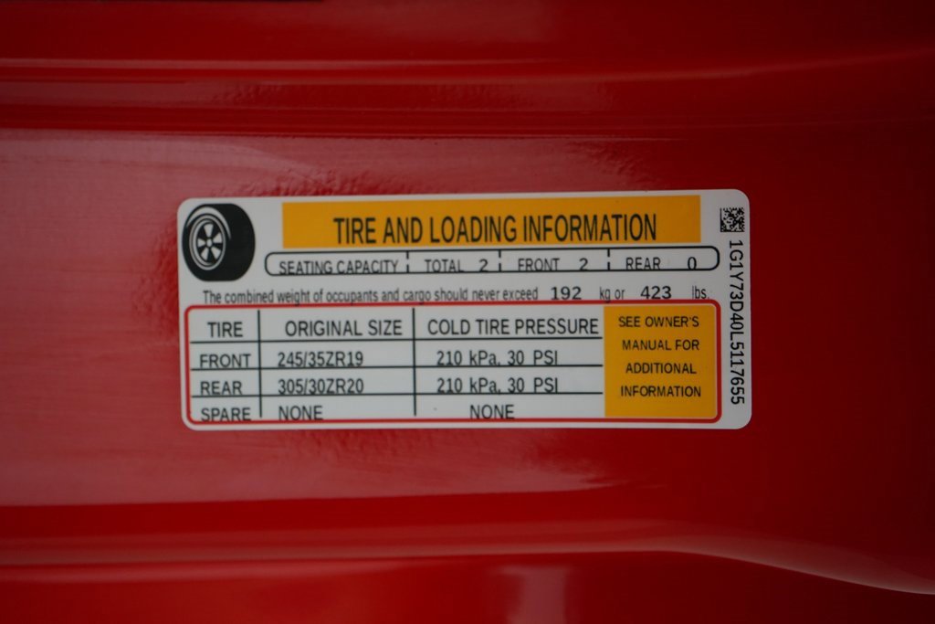 Used 2020 Chevrolet Corvette Stingray Preferred Conv w/ 2LT Preferred Equipment Group image 46