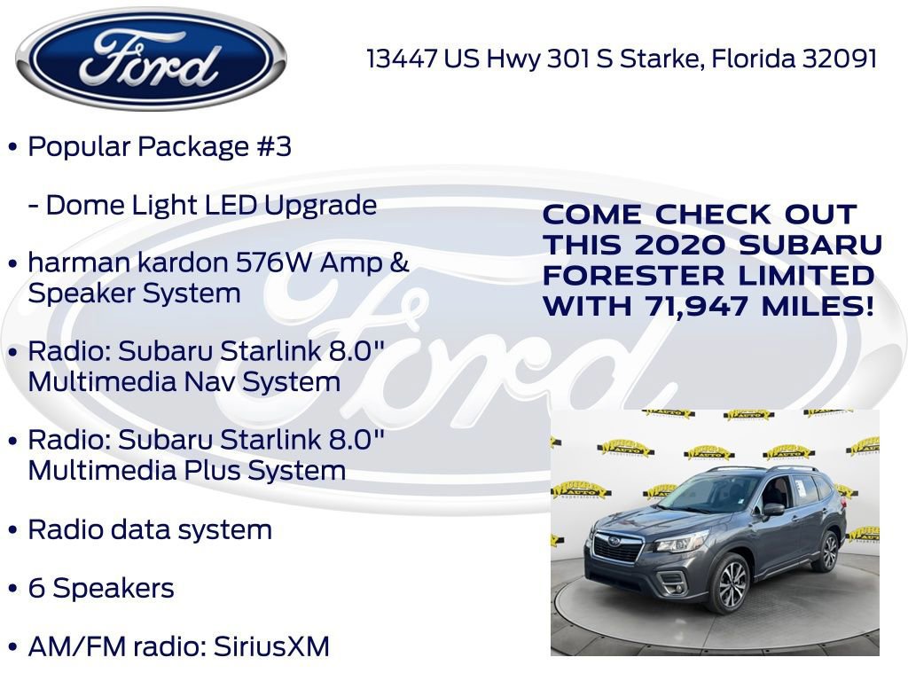 Used 2020 Subaru Forester Limited w/ Popular Package #3 AWD/4WD image 26