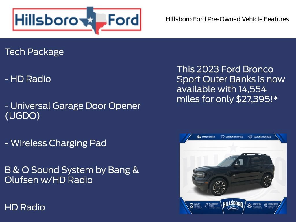 Certified 2023 Ford Bronco Sport Outer Banks w/ Tech Package AWD/4WD image 6