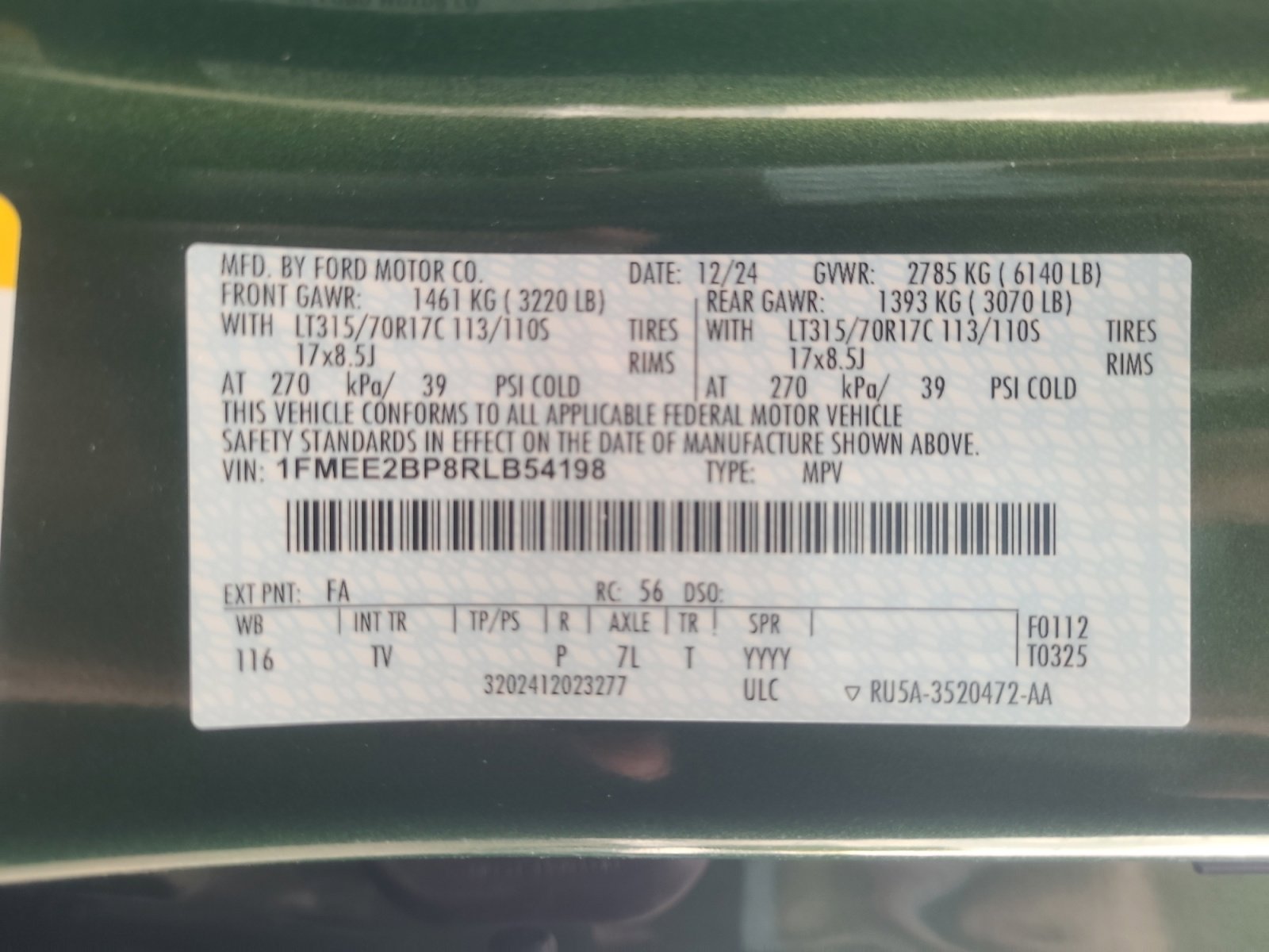 Certified 2024 Ford Bronco Wildtrak AWD/4WD image 25