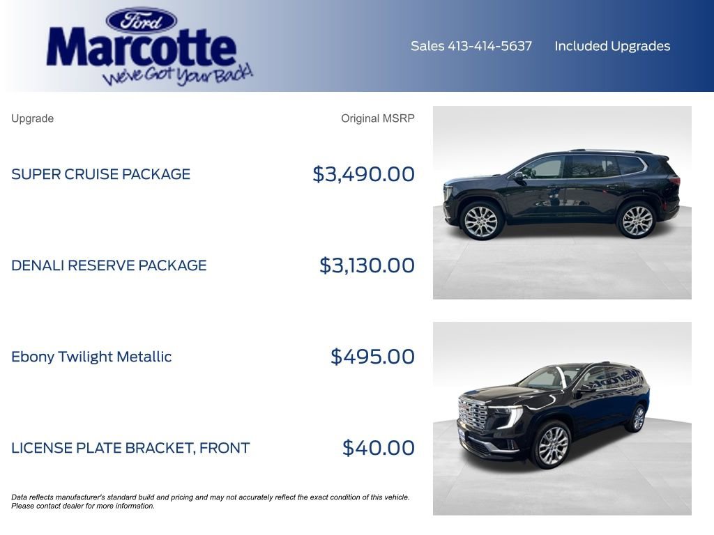 Used 2024 GMC Acadia Denali w/ Super Cruise Package AWD/4WD image 4