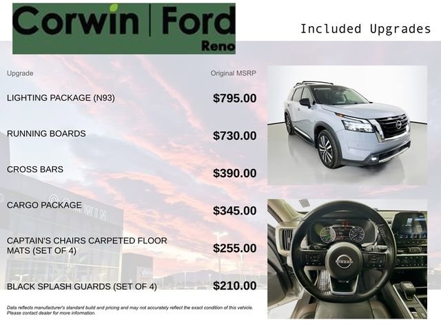 Used 2022 Nissan Pathfinder Platinum w/ Lighting Package (N93) AWD/4WD image 3