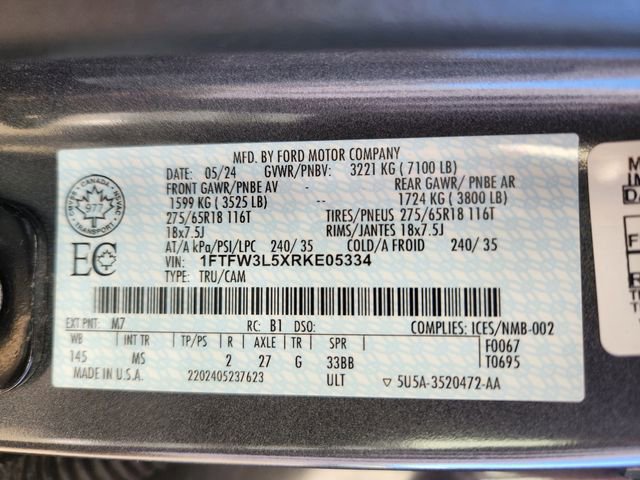 Certified 2024 Ford F150 XLT AWD/4WD image 26