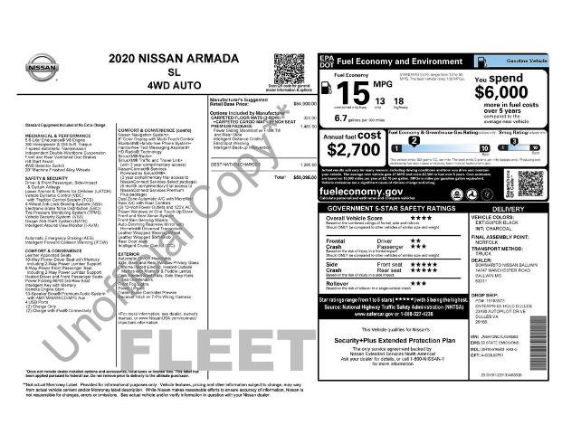 Used 2020 Nissan Armada SL w/ Premium Package AWD/4WD image 2