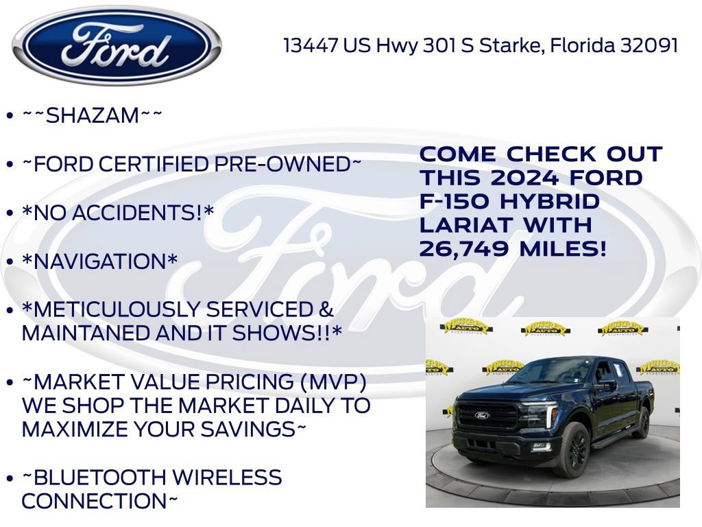 Certified 2024 Ford F150 Lariat w/ Equipment Group 502A High AWD/4WD image 6