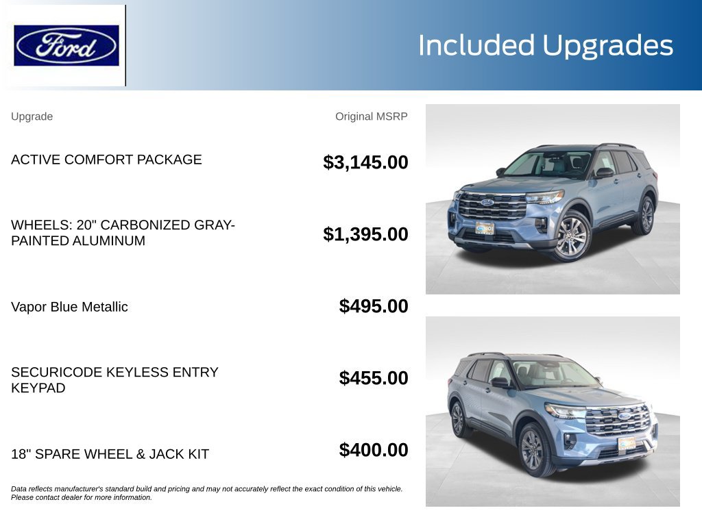 Certified 2026 Ford Explorer Active w/ Active Comfort Package AWD/4WD image 11