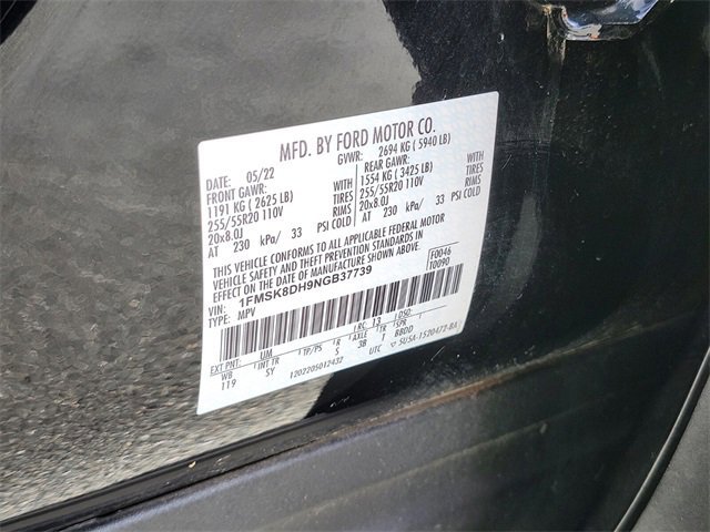 Certified 2022 Ford Explorer XLT w/ Equipment Group 202A image 35