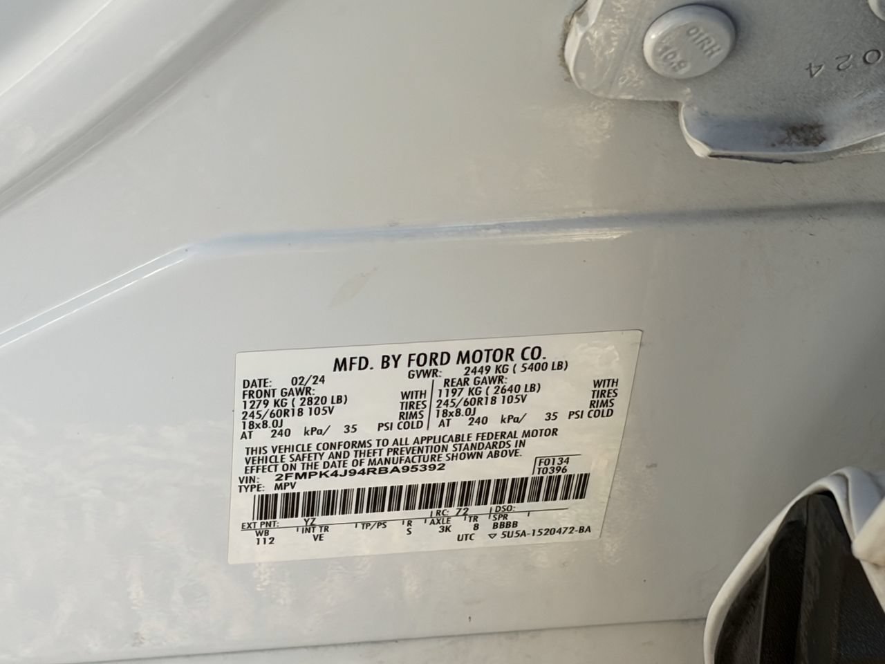 Certified 2024 Ford Edge SEL AWD/4WD image 31