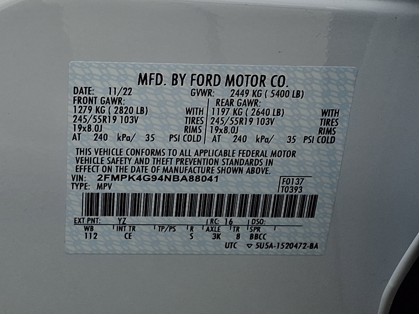 Certified 2022 Ford Edge SE w/ Black Appearance Package AWD/4WD image 27