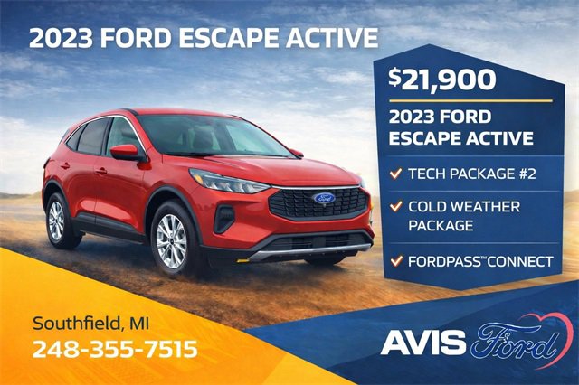 Certified 2023 Ford Escape Active w/ Tech Pack #2