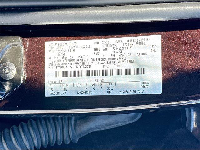 Certified 2020 Ford F150 Lariat w/ Equipment Group 501A Mid image 22