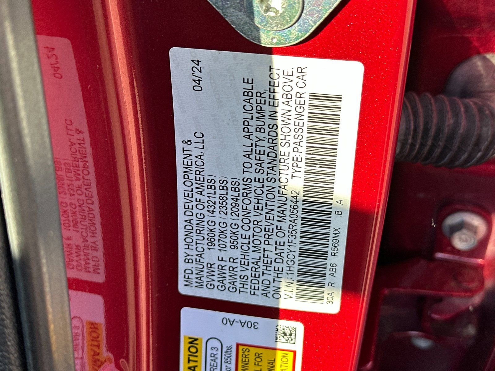 Used 2024 Honda Accord EX image 26