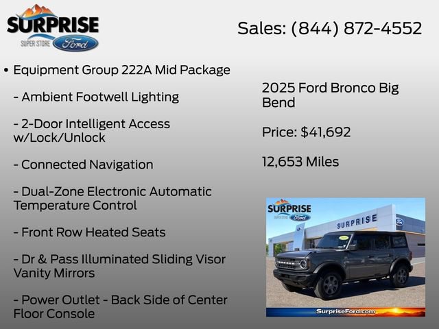 Certified 2025 Ford Bronco Big Bend AWD/4WD image 7