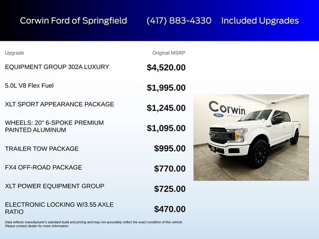 Certified 2018 Ford F150 XLT w/ Equipment Group 302A Luxury AWD/4WD image 6