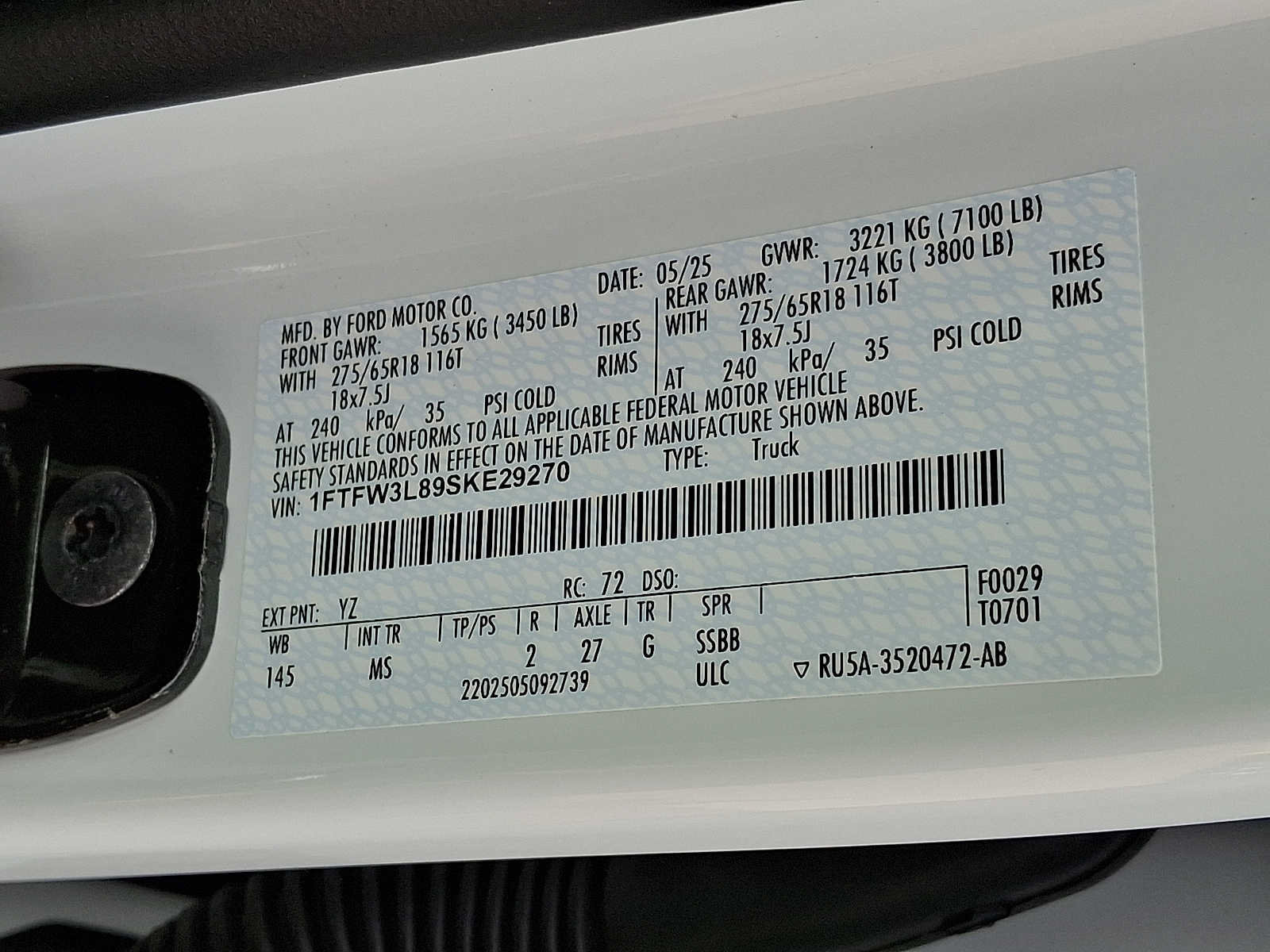 Certified 2025 Ford F150 XLT w/ Equipment Group 301A Standard AWD/4WD image 27