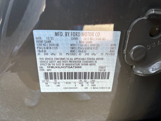 Certified 2026 Ford Explorer Tremor AWD/4WD image 23
