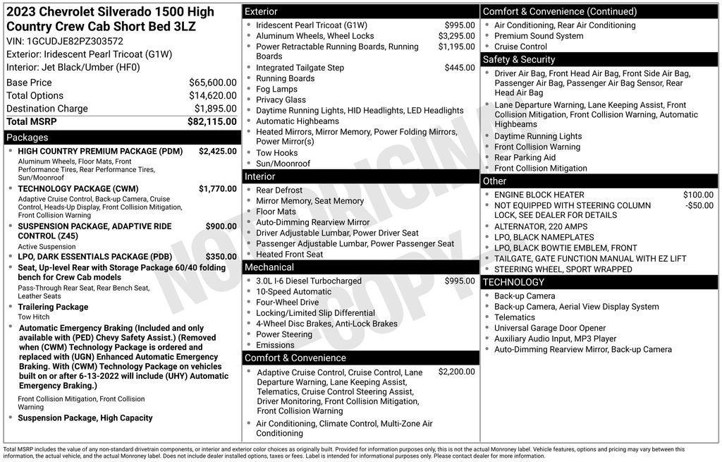 Used 2023 Chevrolet Silverado 1500 High Country w/ High Country Premium Package image 12