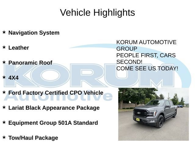 Certified 2024 Ford F150 Lariat AWD/4WD image 4