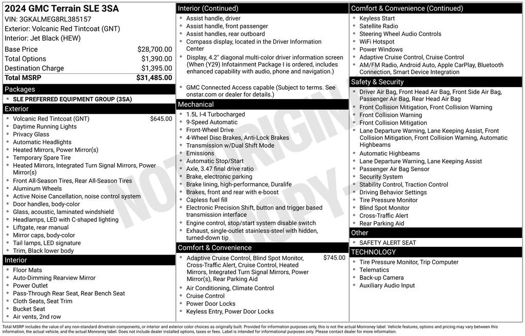 Used 2024 GMC Terrain SLE FWD image 6
