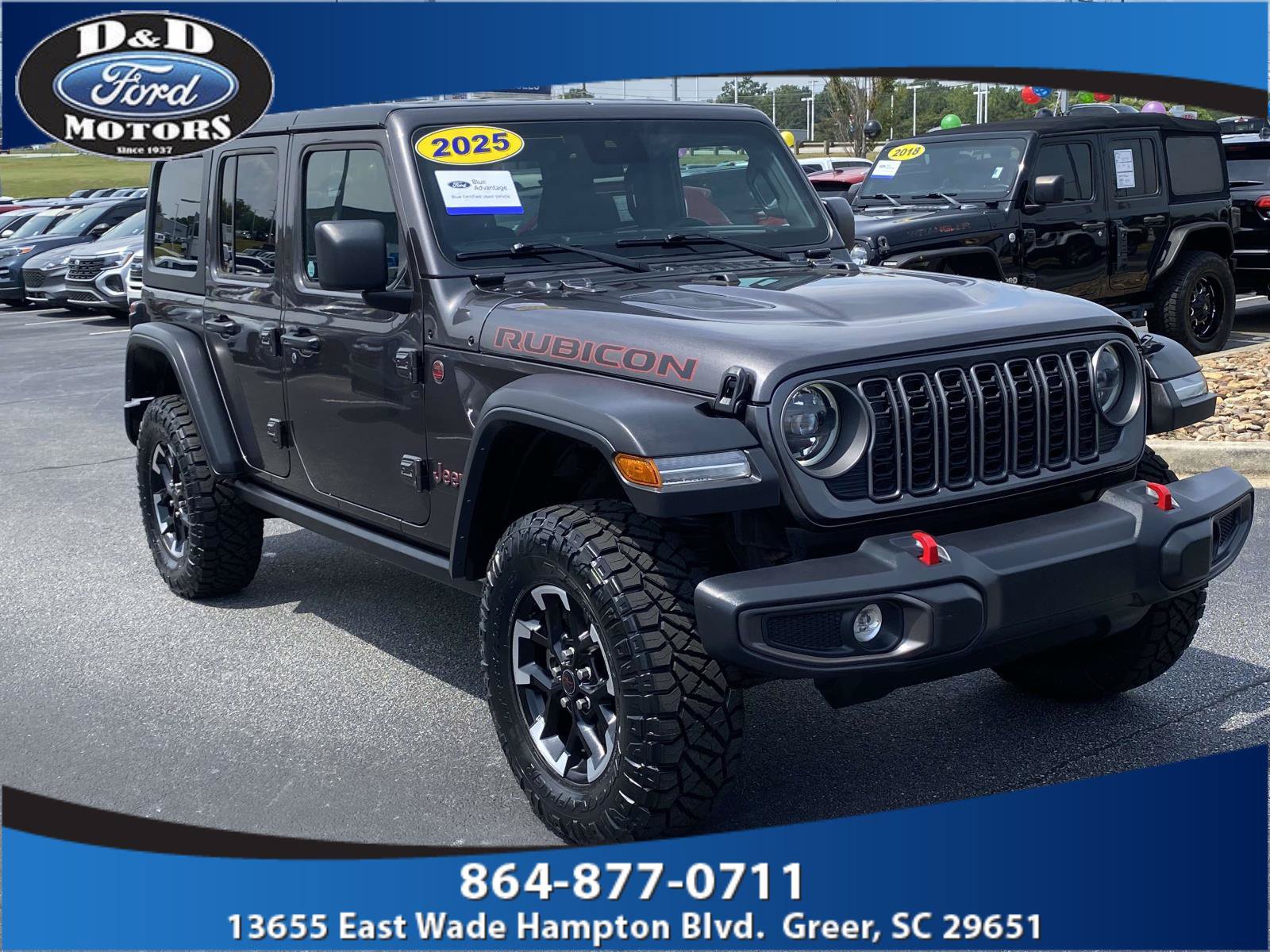 Used 2025 Jeep Wrangler Unlimited Rubicon AWD/4WD image 1