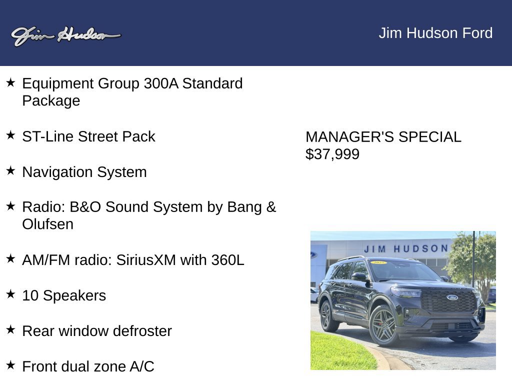 Certified 2025 Ford Explorer ST-Line w/ ST-Line Street Pack AWD/4WD image 12