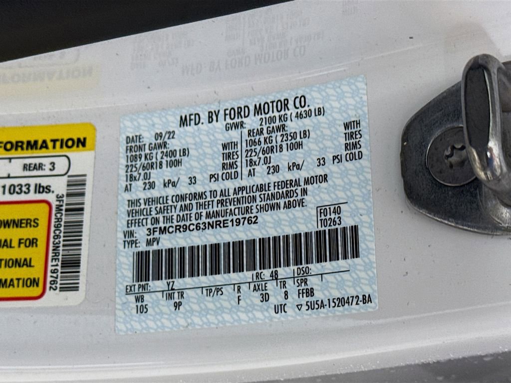 Certified 2022 Ford Bronco Sport Outer Banks w/ Tech Package image 33