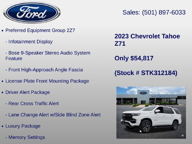 Used 2023 Chevrolet Tahoe Z71 w/ Luxury Package AWD/4WD image 18