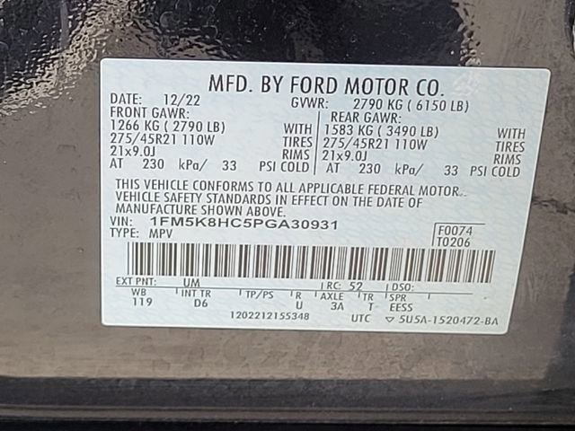 Certified 2023 Ford Explorer Platinum w/ Technology Package image 17