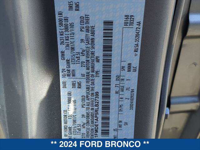 Certified 2024 Ford Bronco Black Diamond AWD/4WD image 23
