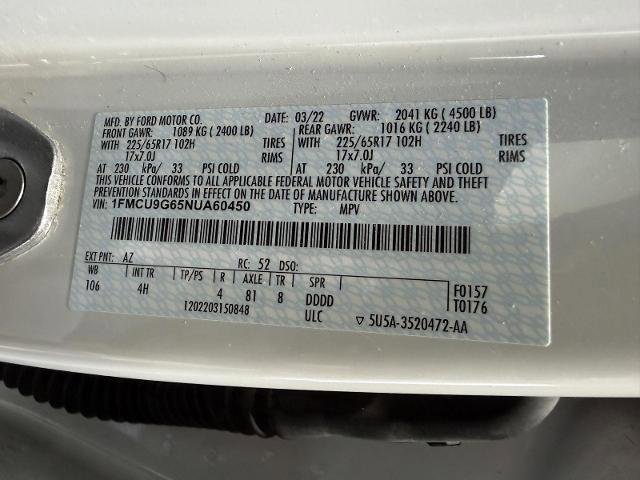 Certified 2022 Ford Escape SE AWD/4WD image 29