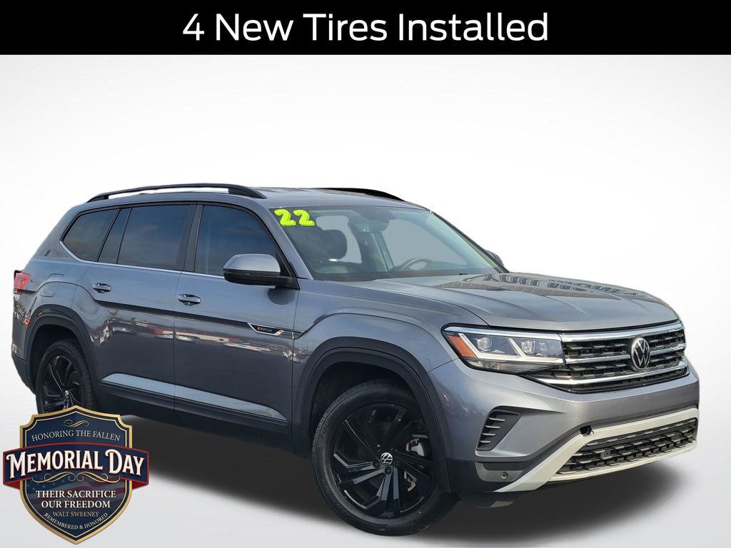 Used 2022 Volkswagen Atlas SE w/ Black Wheel Package FWD video 1