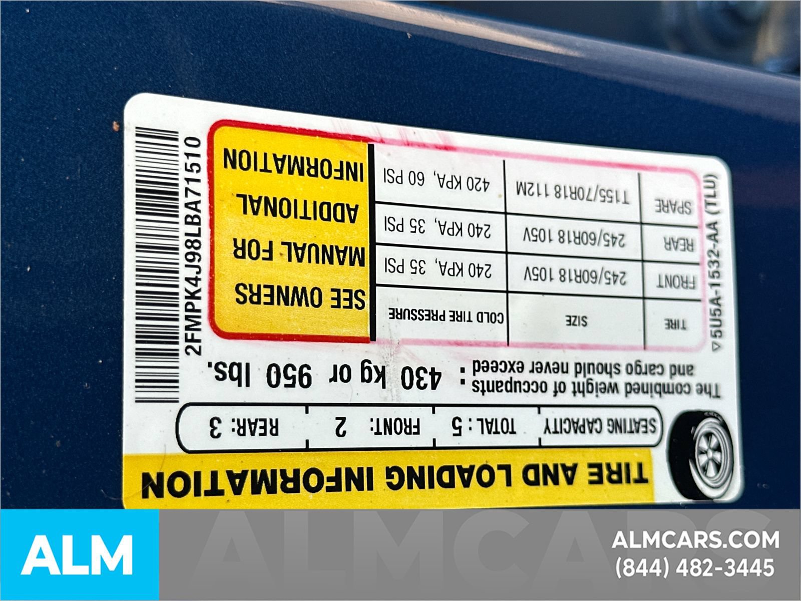 Certified 2020 Ford Edge SEL AWD/4WD image 37