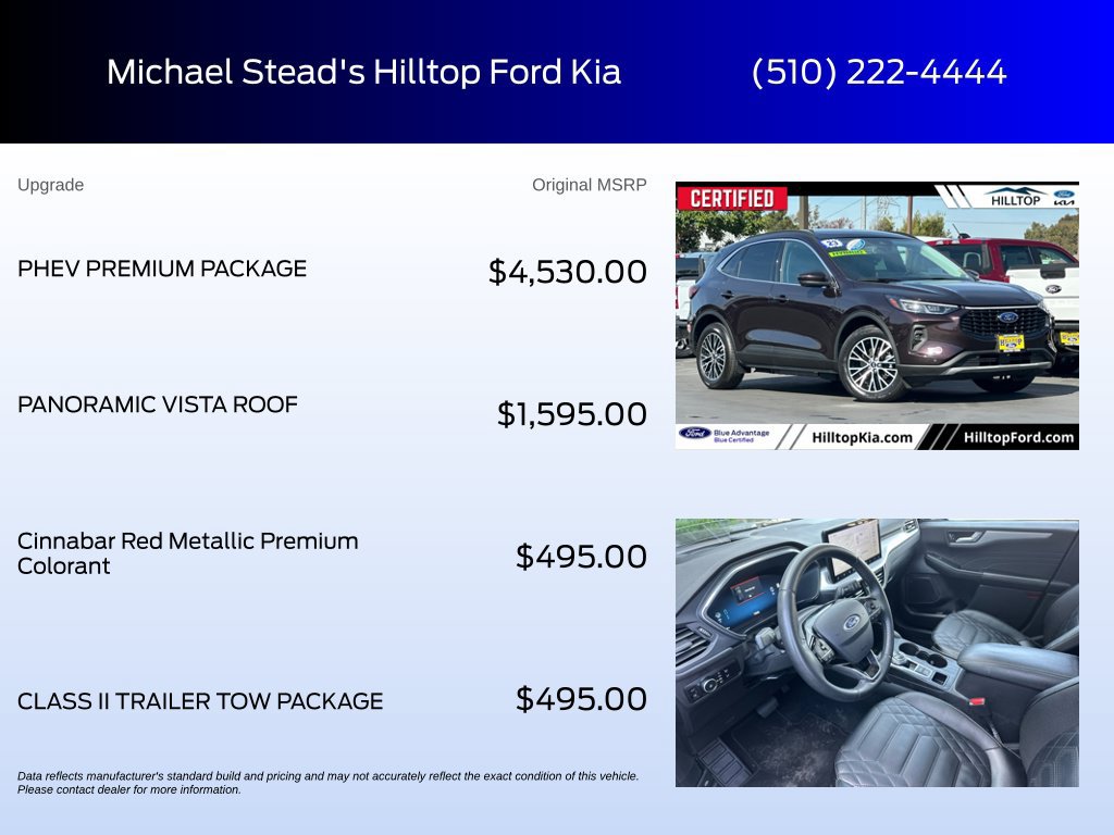 Certified 2023 Ford Escape SE w/ PHEV Premium Package FWD image 6