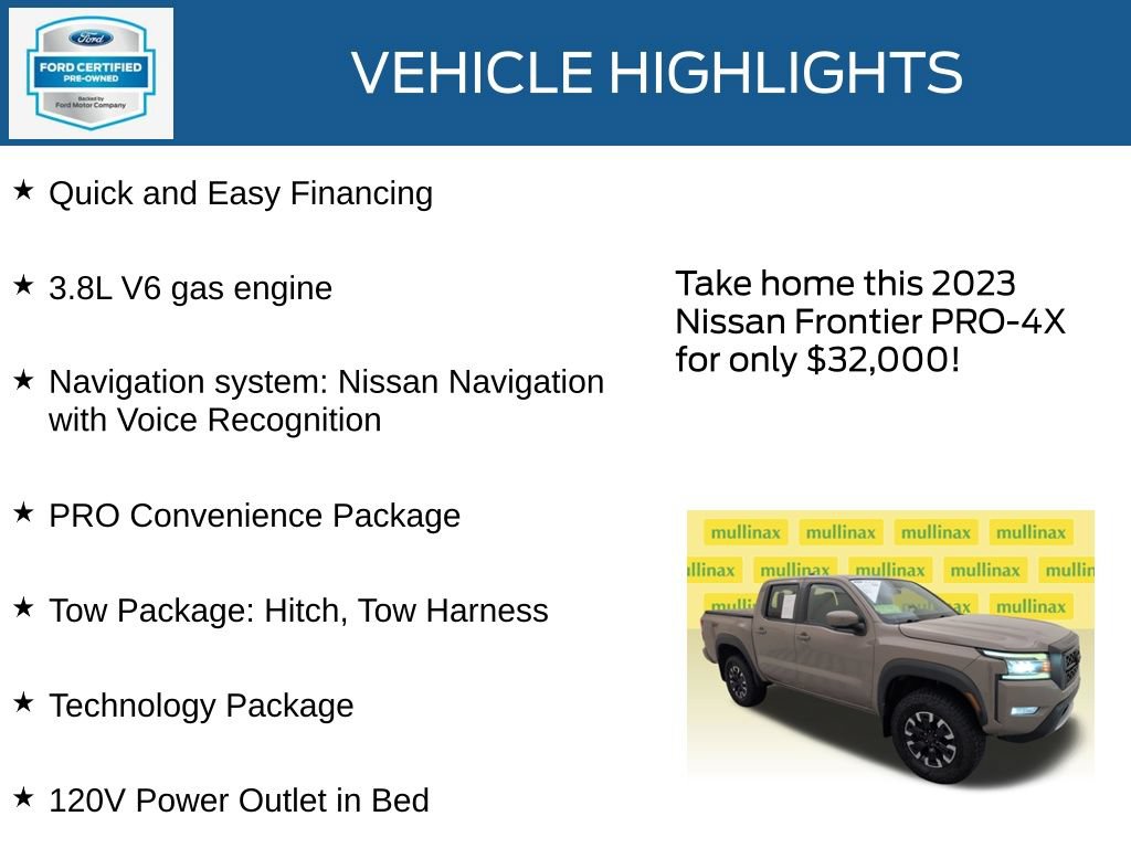 Used 2023 Nissan Frontier PRO-4X w/ Pro Convenience Package AWD/4WD image 23