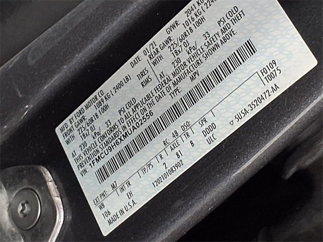 Certified 2021 Ford Escape SEL w/ Technology Package image 35