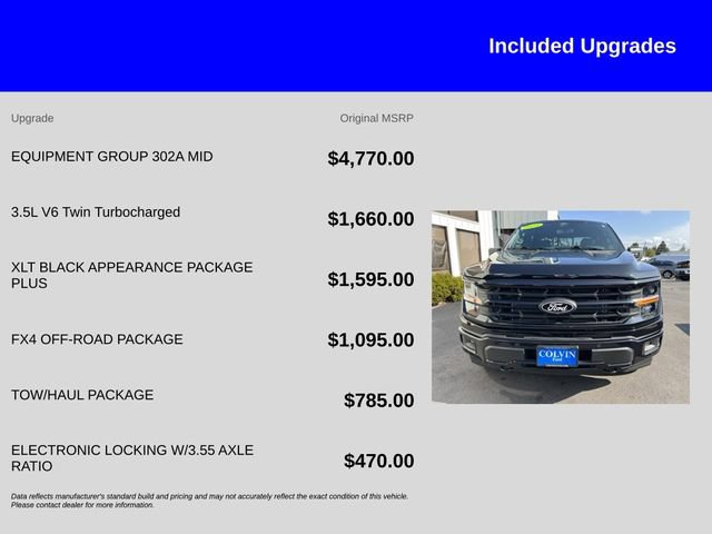 Certified 2024 Ford F150 XLT w/ Equipment Group 302A MID AWD/4WD image 13