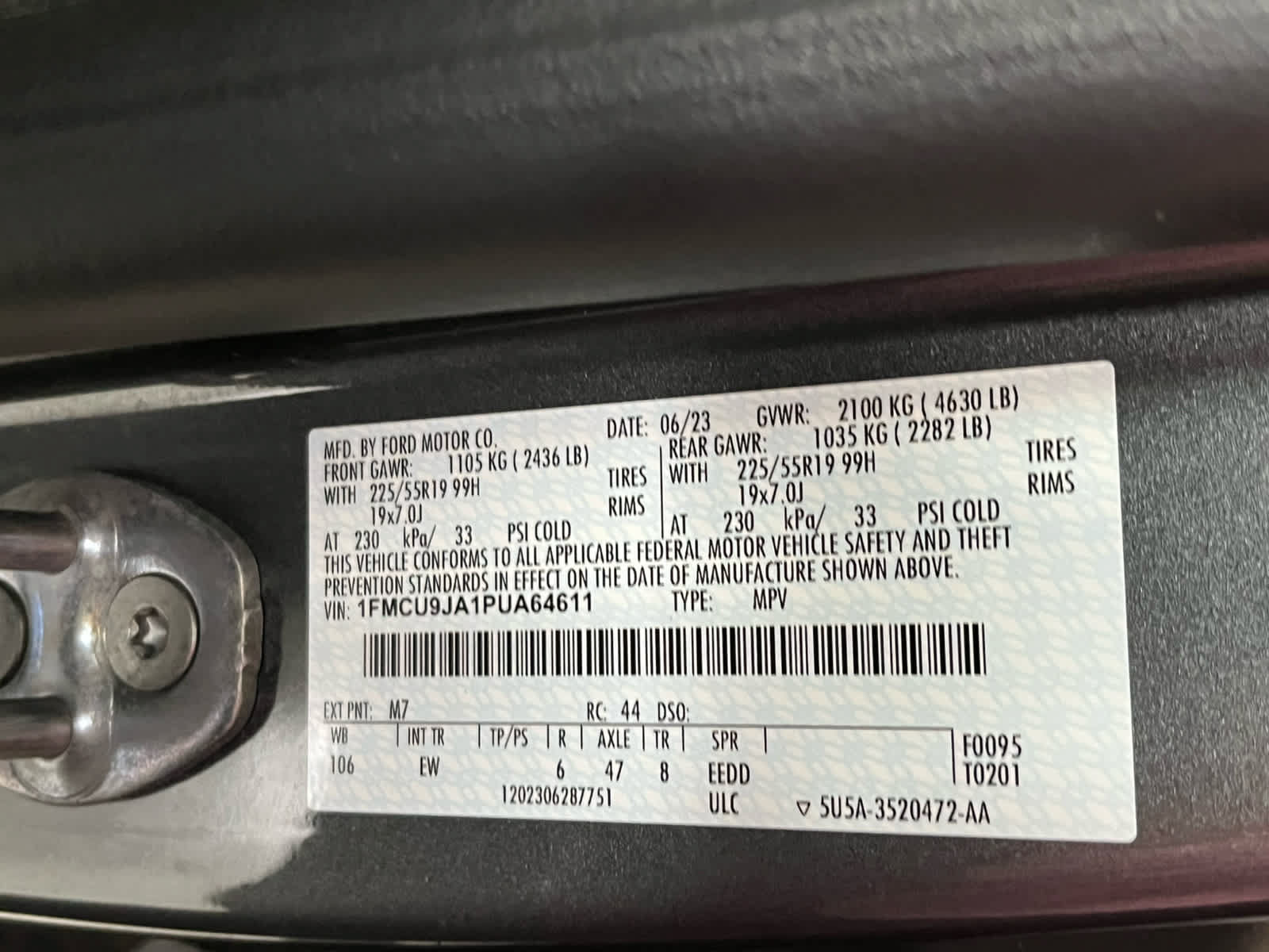 Certified 2023 Ford Escape Platinum AWD/4WD image 16